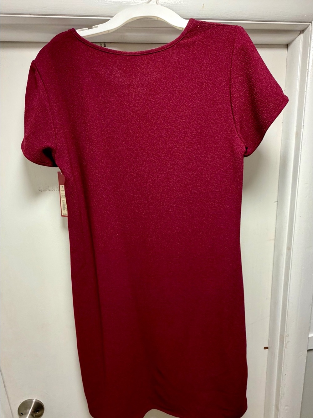Merona Short Sleeve Shift Dress in Berry